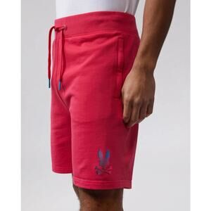 Psycho‎ Bunny Hindes Sweat Shorts Pink Size XXS Drawstring Waist Athleisure